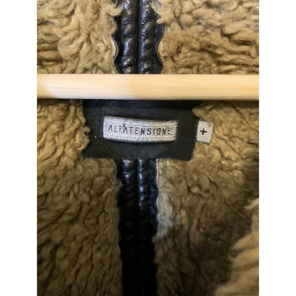 Altatensione Men’s Sz XL Winter Coat Button Jacket Pockets‎ Black - Picture 2 of 10